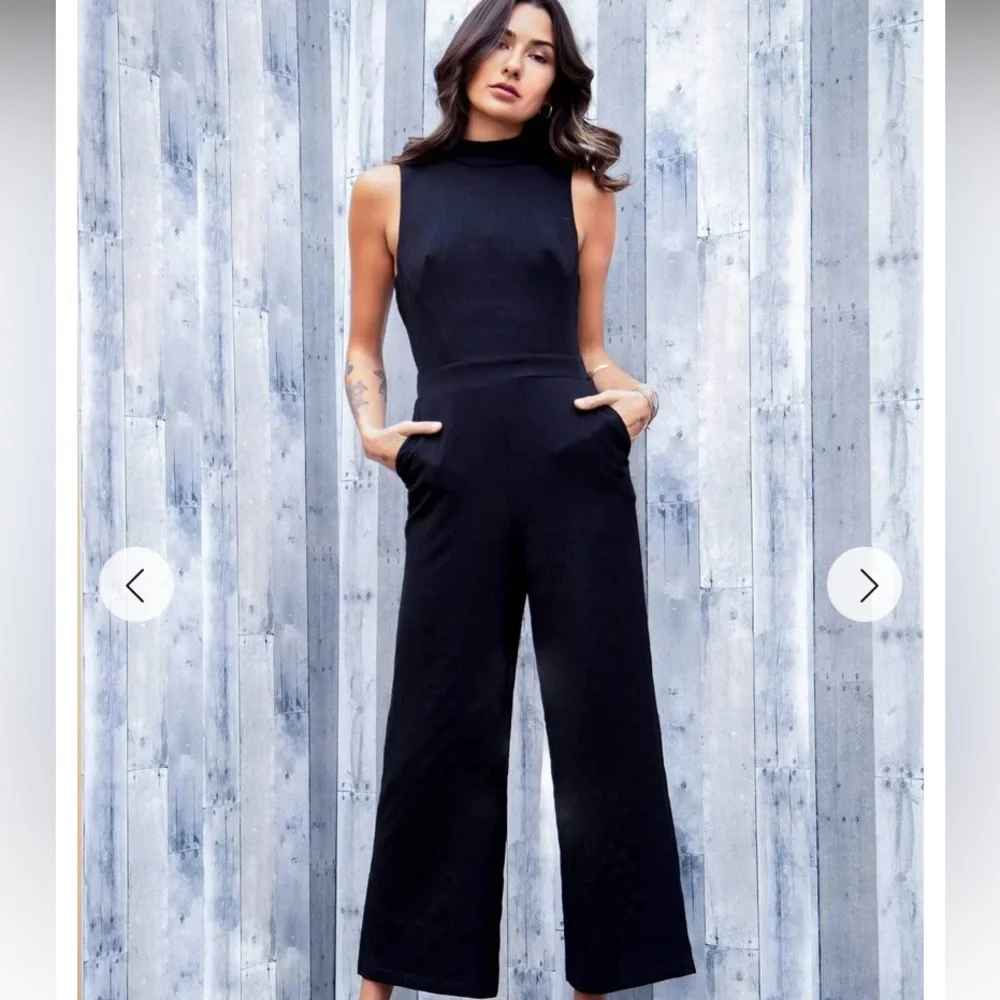 •ANTHROPOLOGIE•charley mock neck jumpsuit - Picture 3 of 7
